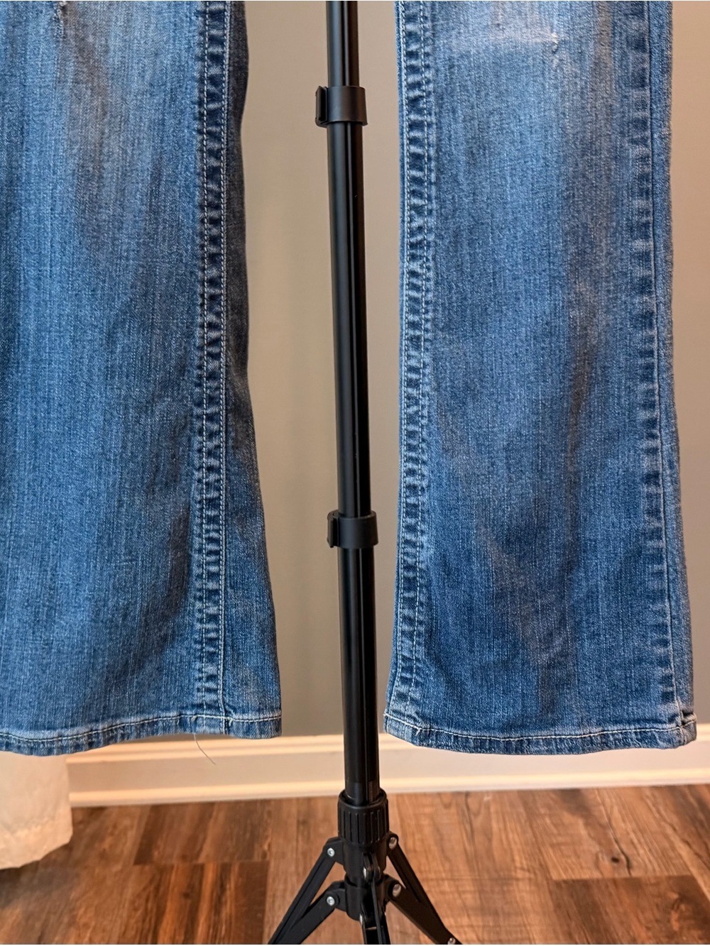 Vintage Y2K Premiere Cotton Mid Rise Bootcut Jeans Rhinestone Bling Western 1/2 - Picture 14 of 16